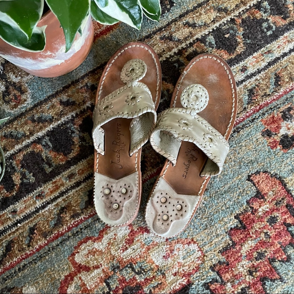 Classic ✨ Jack Rogers Sandals in Platinum